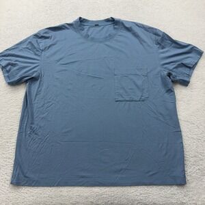 Lululemon ABC Crew Neck Short Sleeve Pocket T Shirt Men Blue Size XL